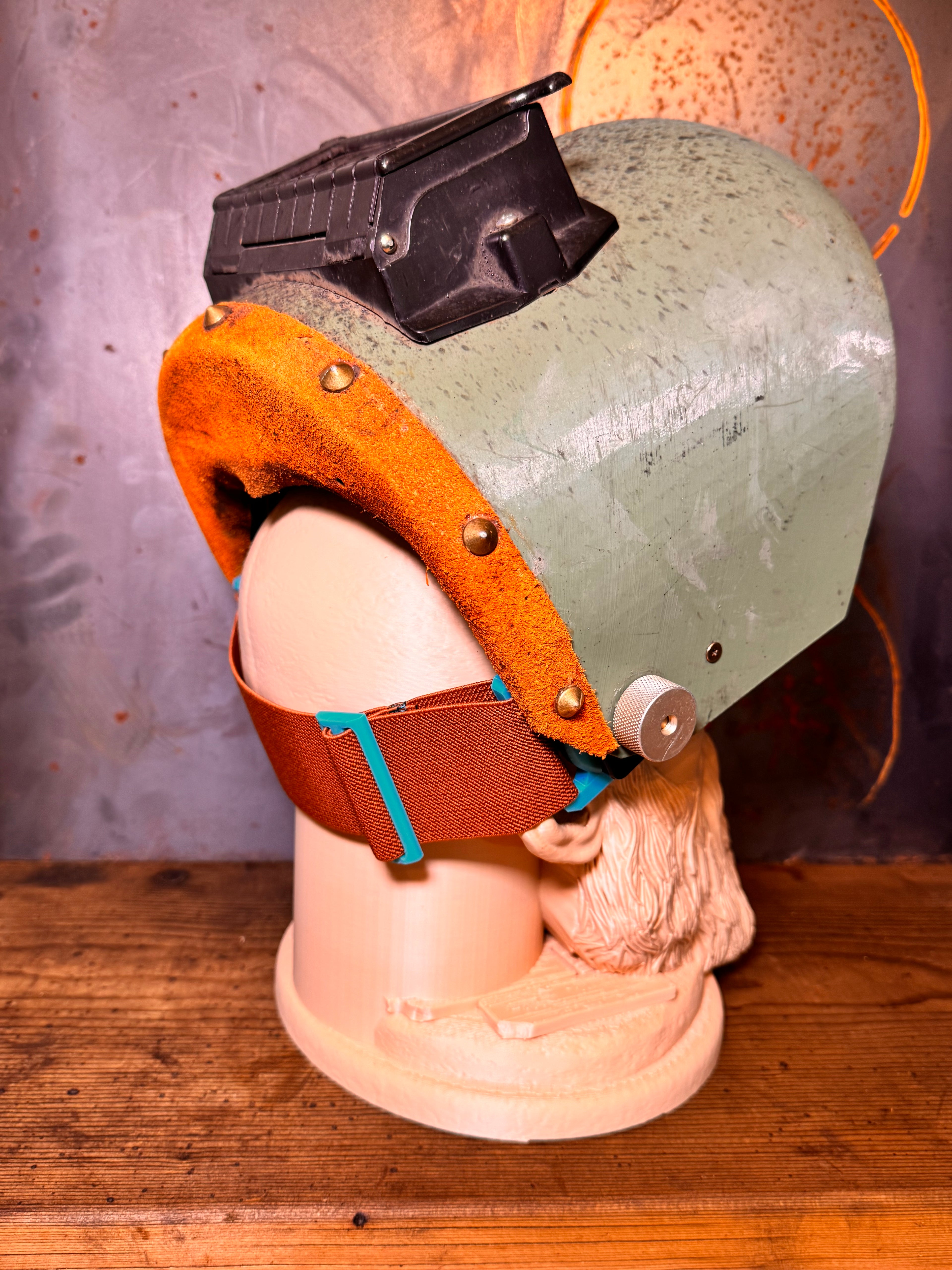 Aqua Blue on Brown Band Only